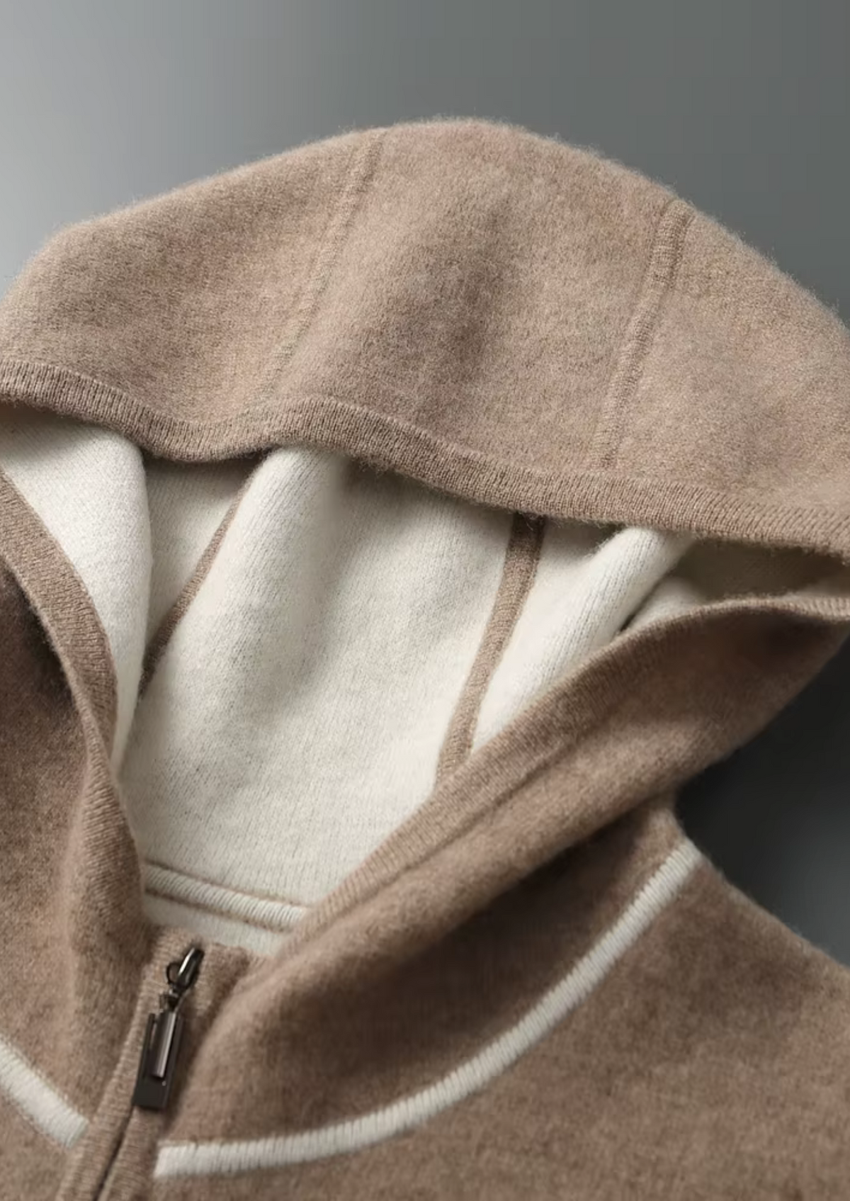 Premium Cashmere Beige Milano Leisure Set | Portovelli