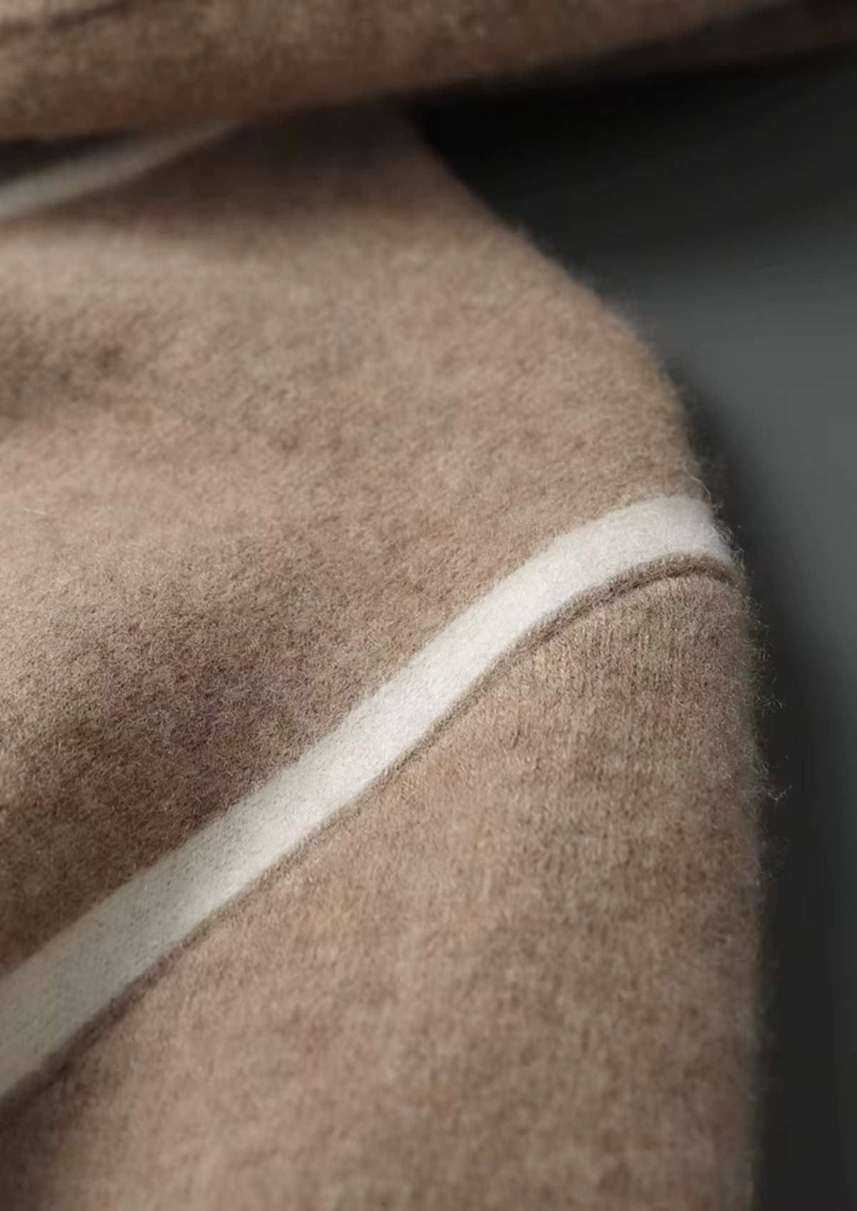 Premium Cashmere Beige Milano Leisure Set | Portovelli