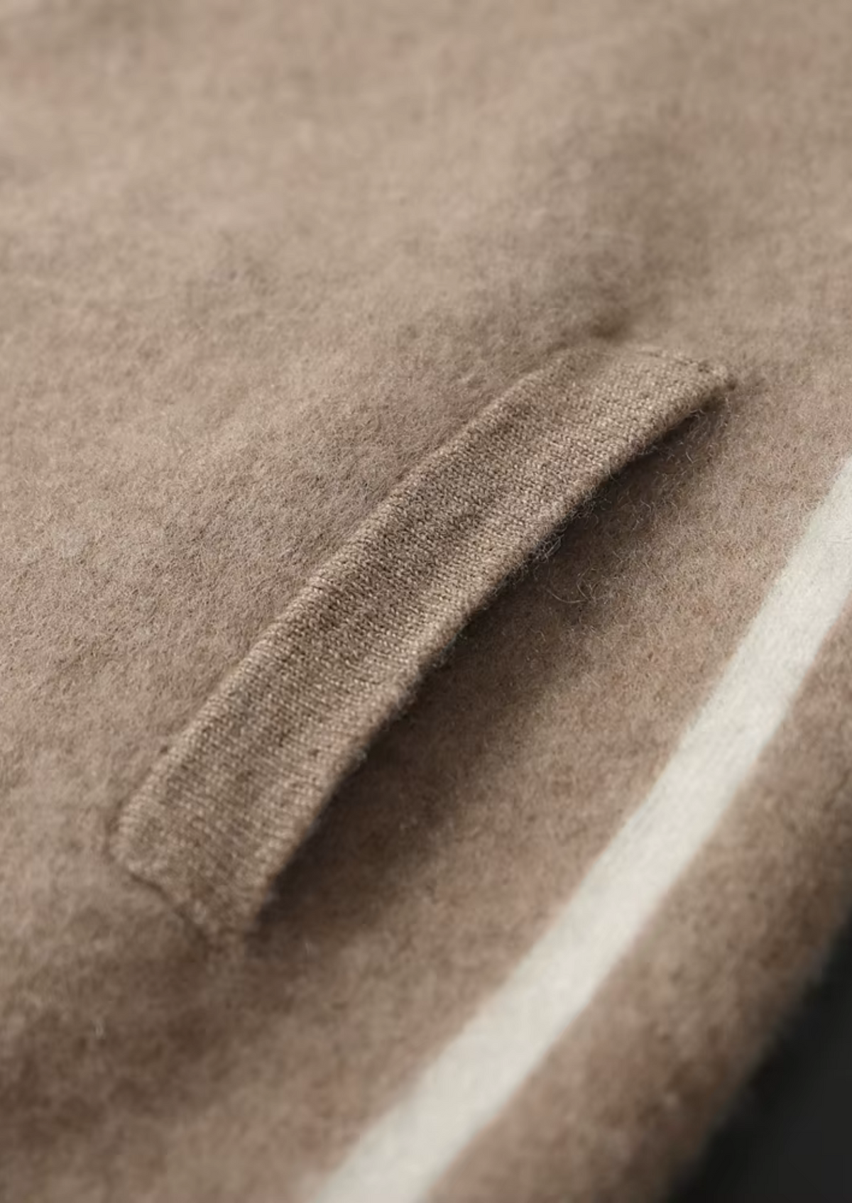 Premium Cashmere Beige Milano Leisure Set | Portovelli