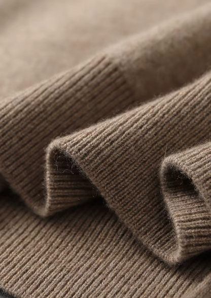 Premium Cashmere Beige Milano Leisure Set | Portovelli