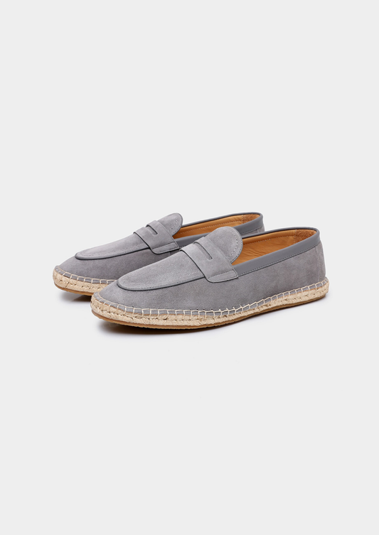 Penny Seaside Espadrilles - Light Gray | Portovelli