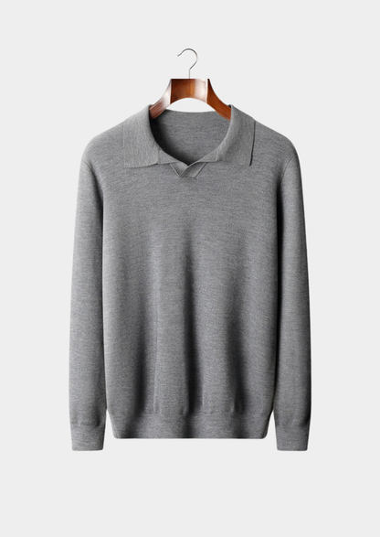 Premium Cashmere Buttonless Sweater Polo | Portovelli
