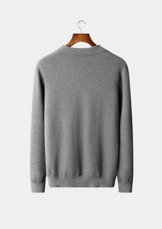 Premium Cashmere Buttonless Sweater Polo | Portovelli