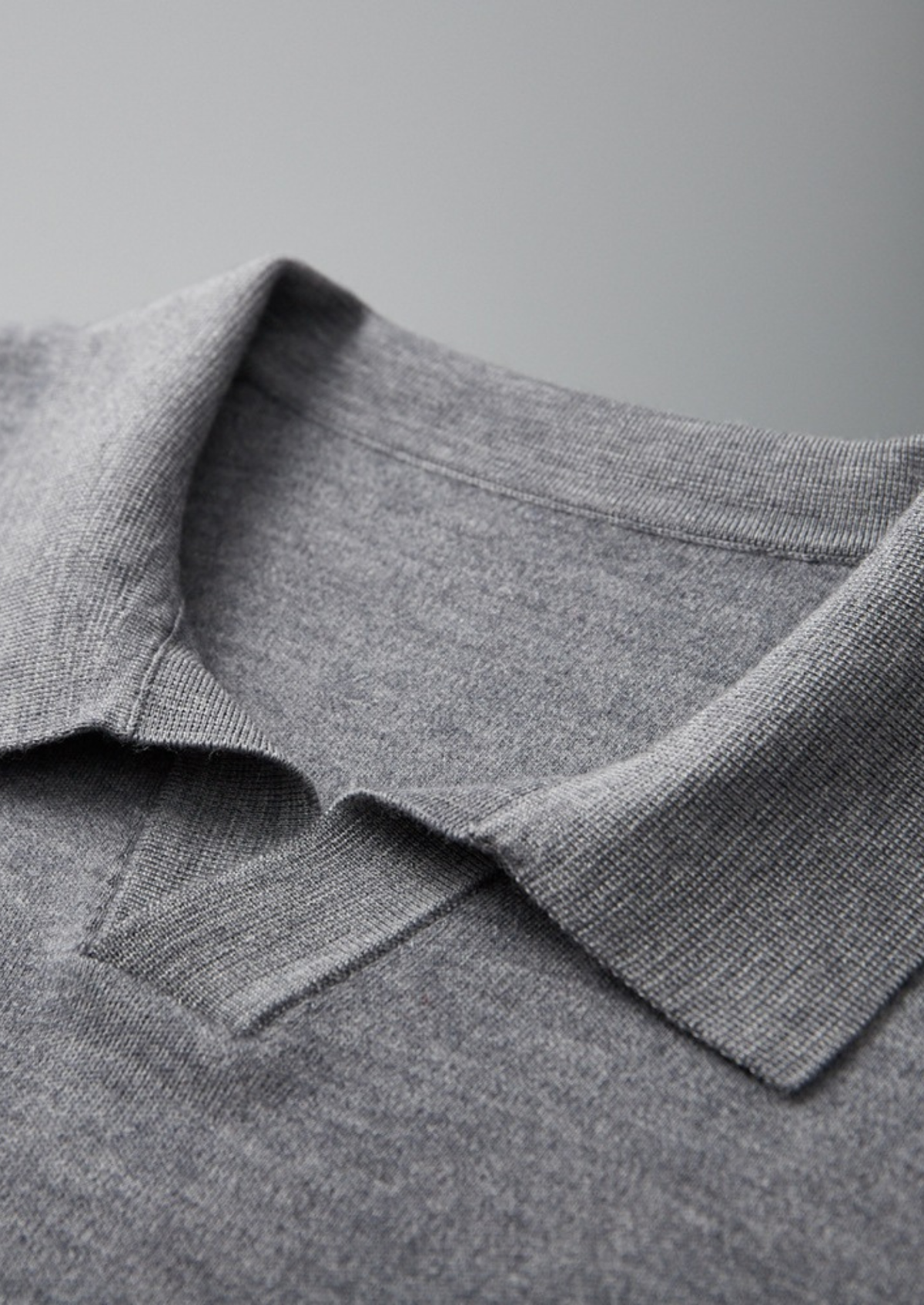 Premium Cashmere Buttonless Sweater Polo | Portovelli