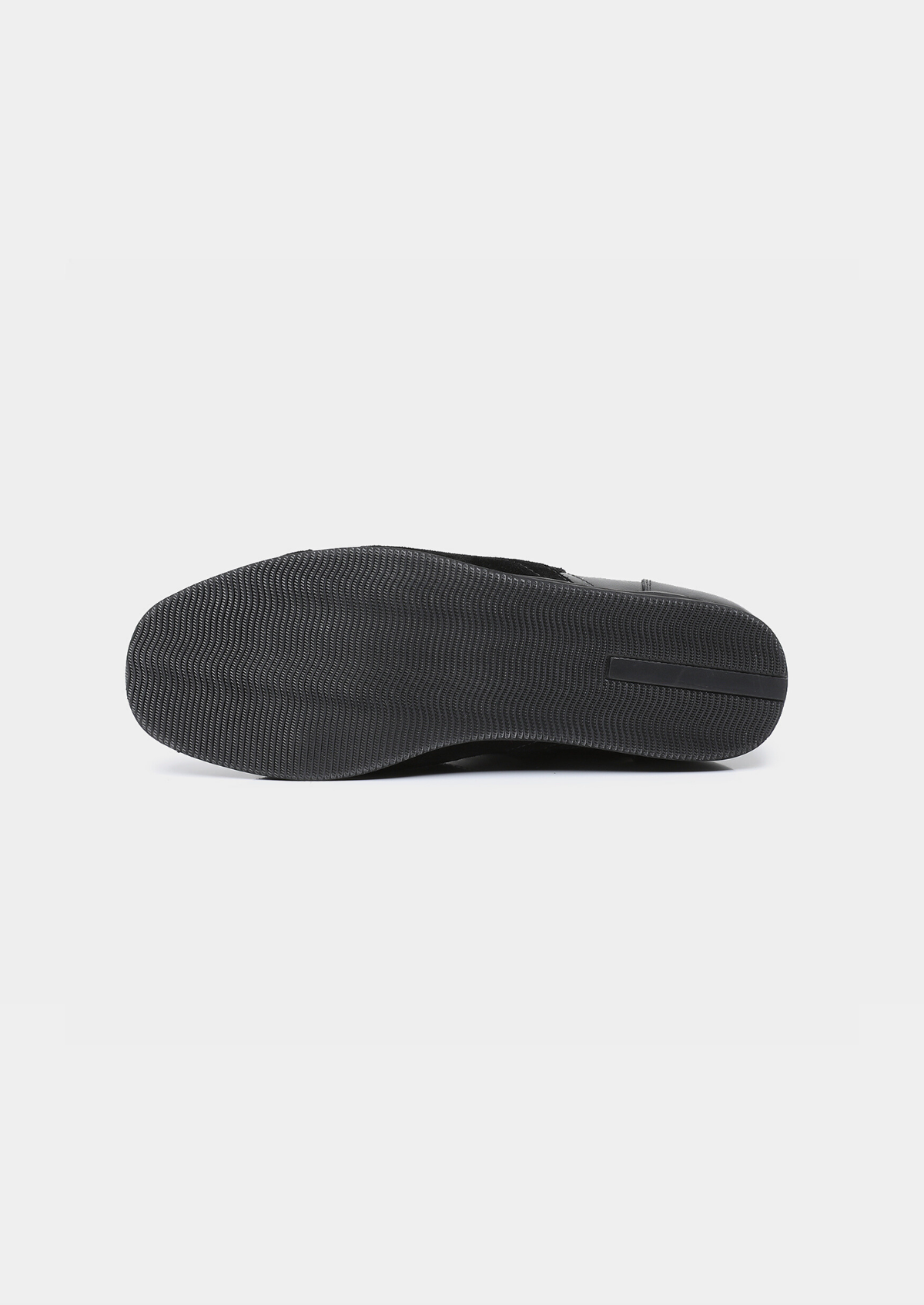 Black Retro Hybrid Suede Leather Runner | Portovelli