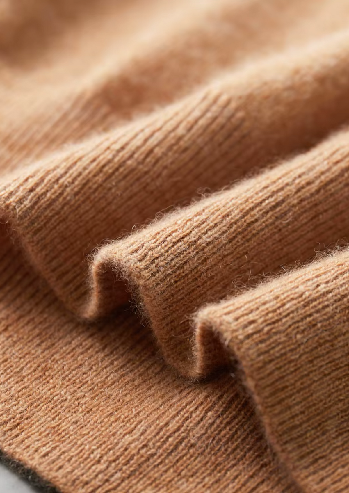 Premium Cashmere Classic Crewneck T-Shirt - Honey Mustard | Portovelli