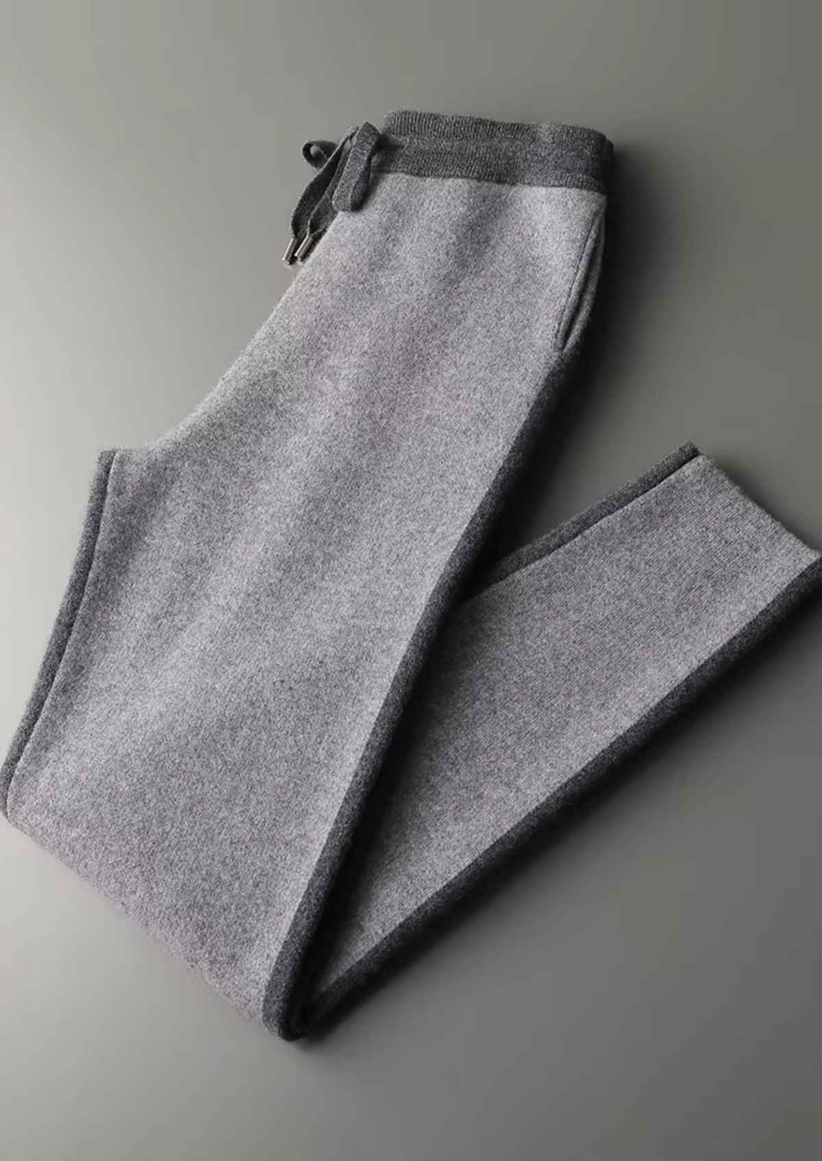 Premium Cashmere Dark Gray Torino Leisure Set | Portovelli