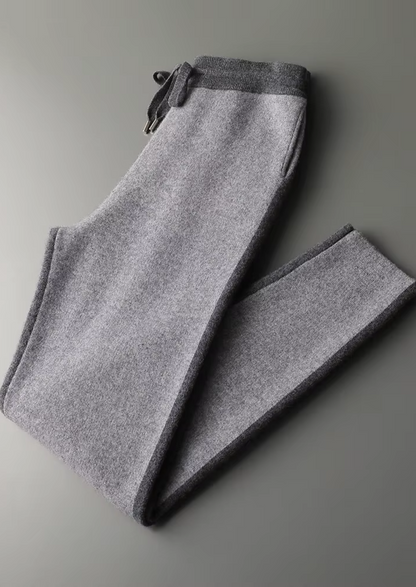Premium Cashmere Dark Gray Torino Leisure Set | Portovelli