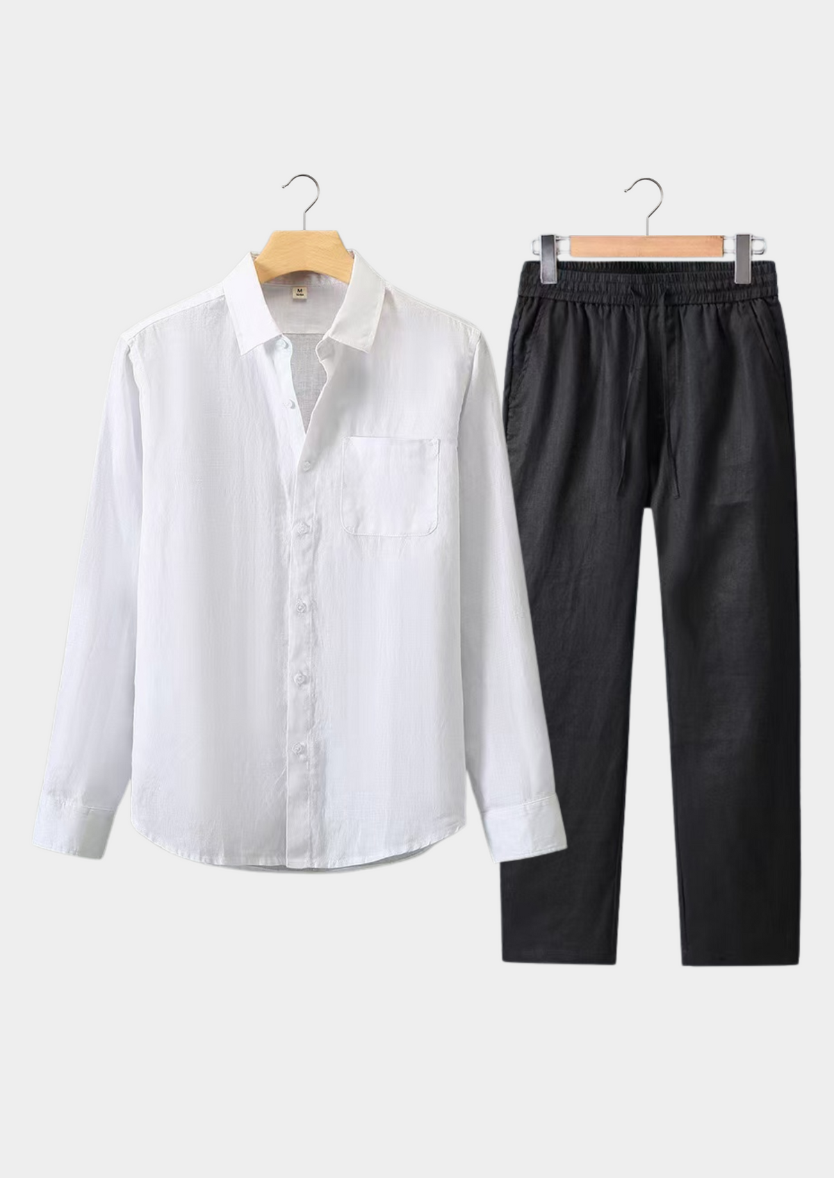 Dolcevita Longsleeve Summer Set - White/black | Portovelli