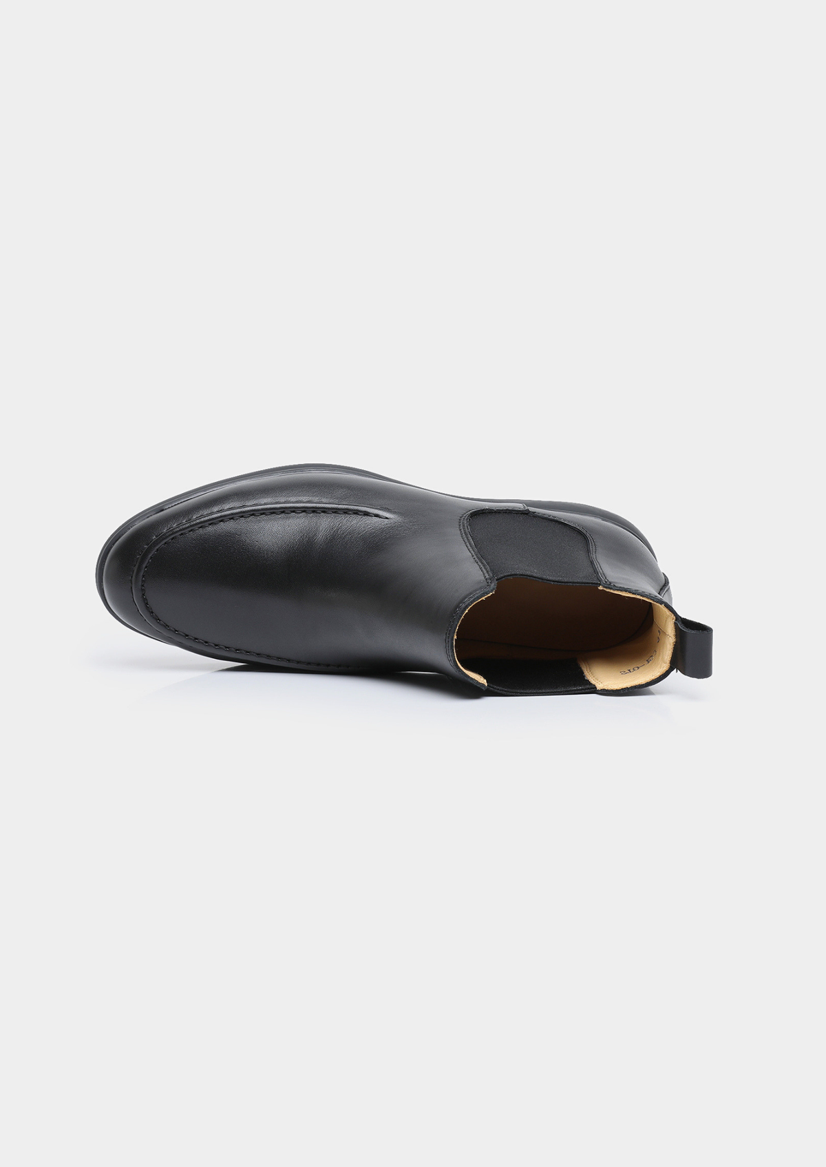 Black Leather Chelsea Boot | Portovelli