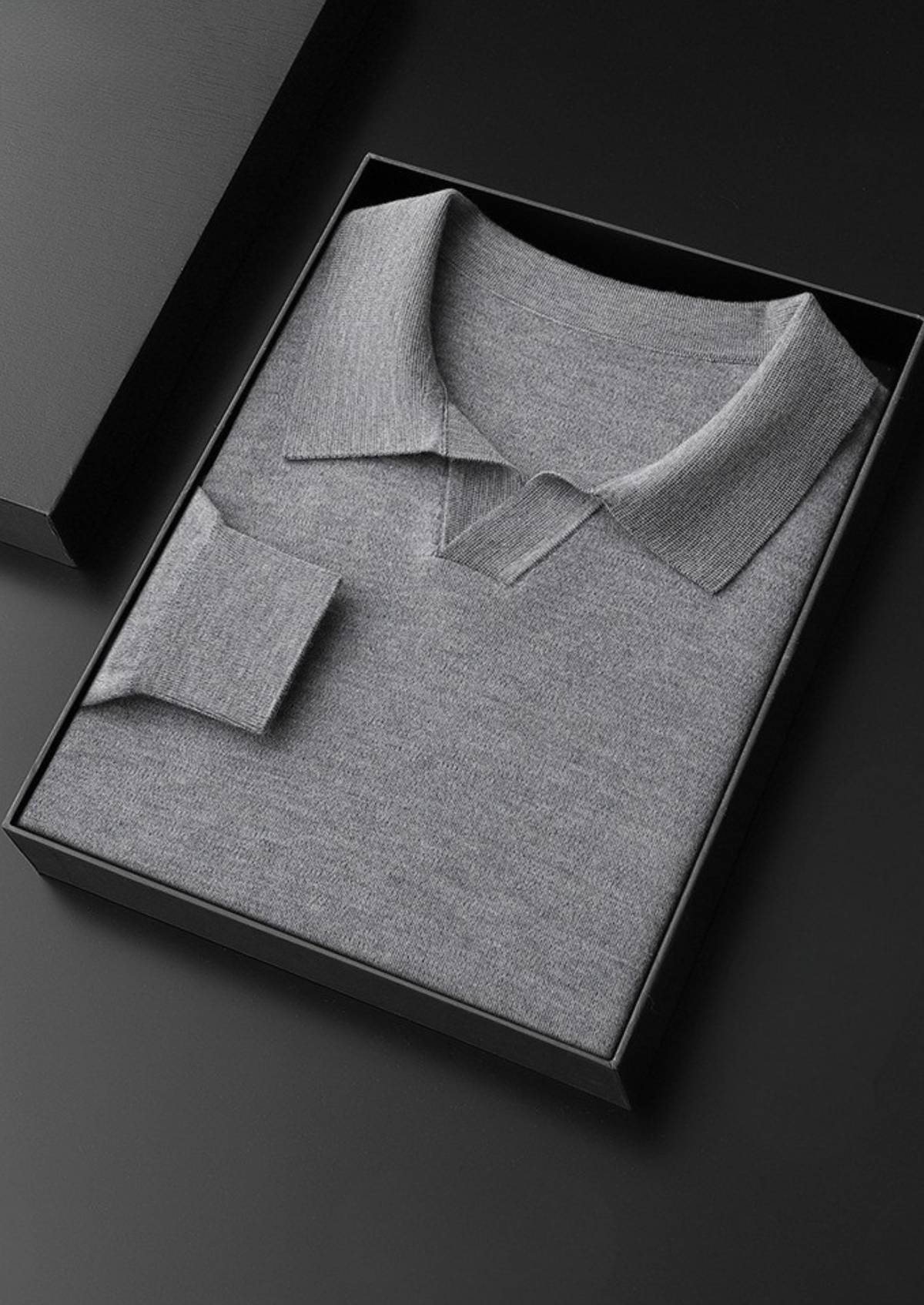 Premium Cashmere Buttonless Sweater Polo | Portovelli