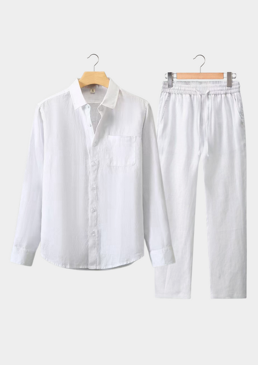 Dolcevita Longsleeve Summer Set - All White | Portovelli