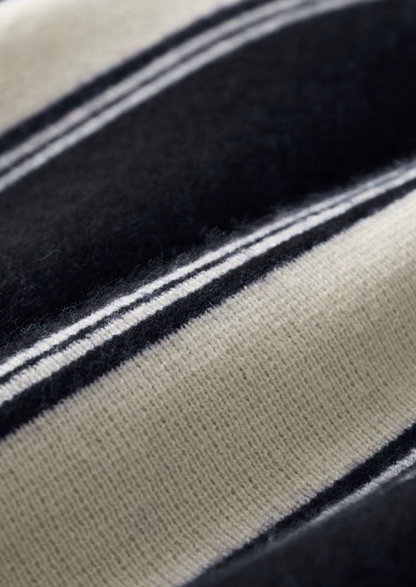 Pure Extra-Fine Merino Wool Black Damien Set | Portovelli