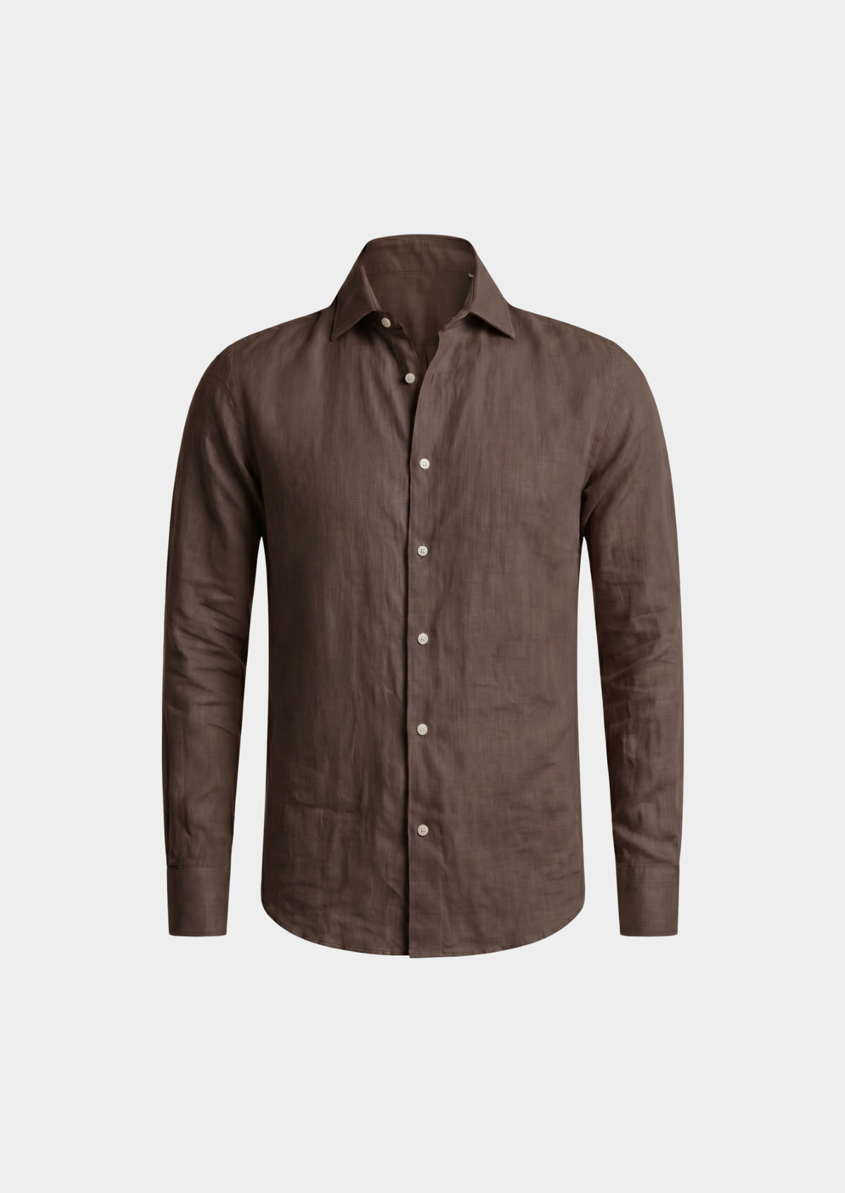 Portofino Coastal Shirt - Dark Brown | Portovelli
