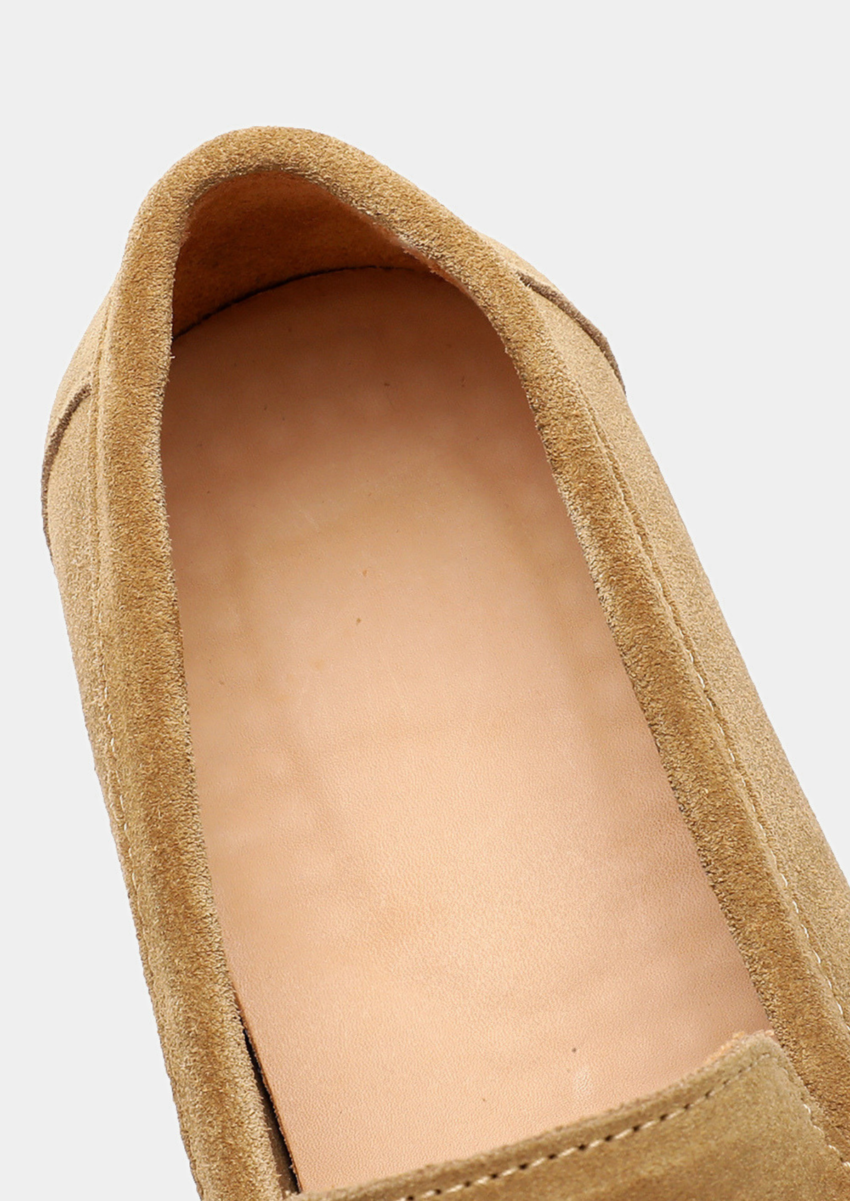 Caramel Classic Penny Suede Loafers | Portovelli