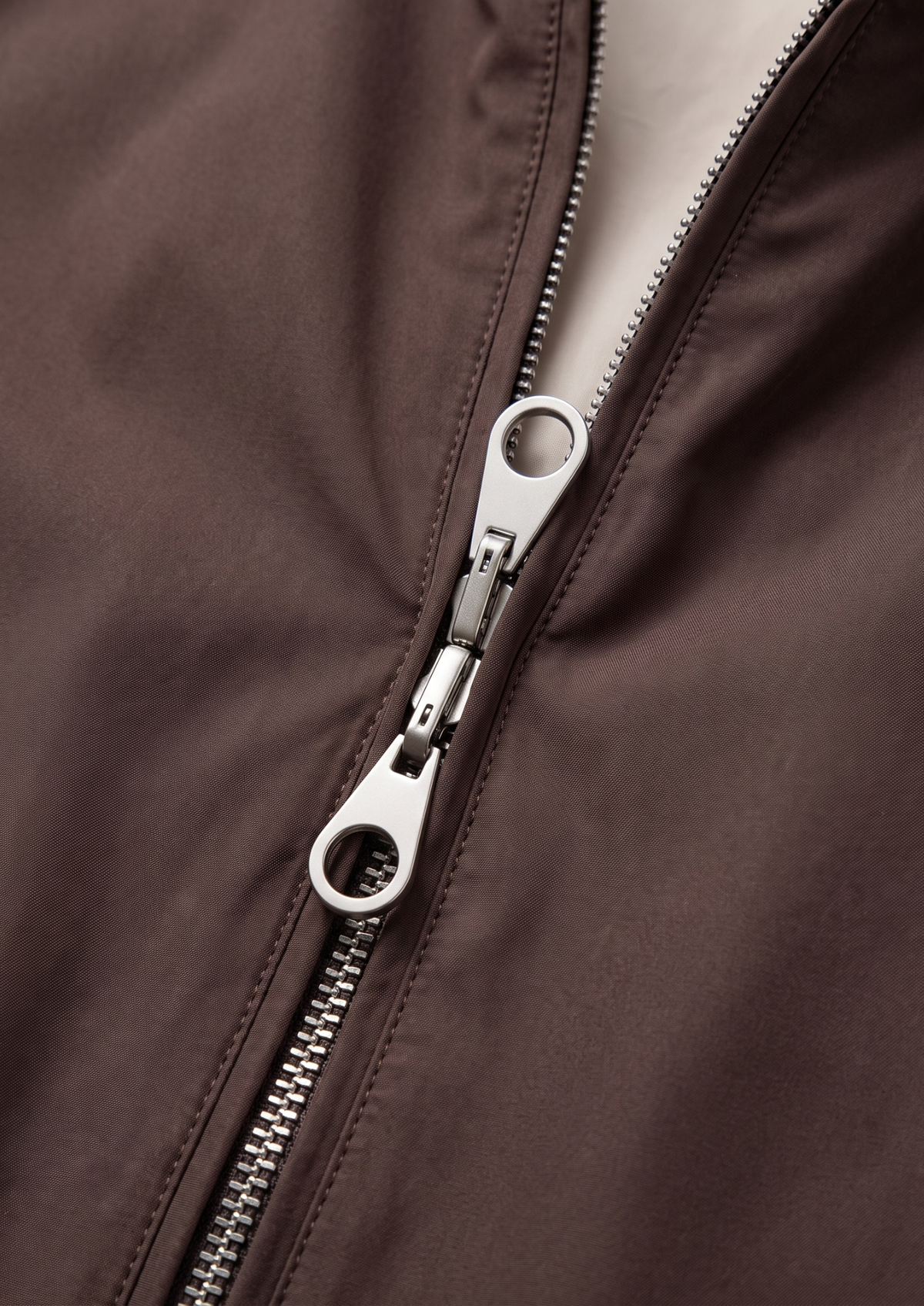 Coffee Technical Windbreaker Jacket | Portovelli