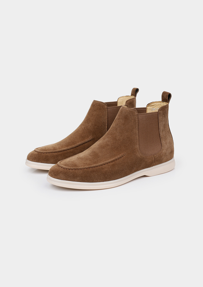 Light Brown Suede Chelsea Boot | Portovelli