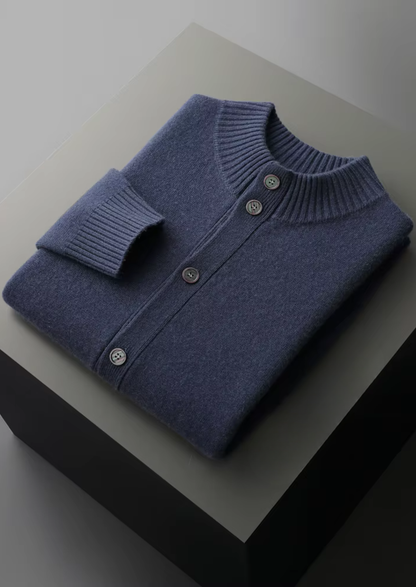 Premium Cashmere Button Cardigan | Portovelli