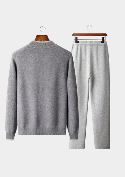 Pure Extra-Fine Merino Wool Two Tone Set | Portovelli
