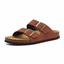 Portovelli Suede Arizona Sandals - Chestnut