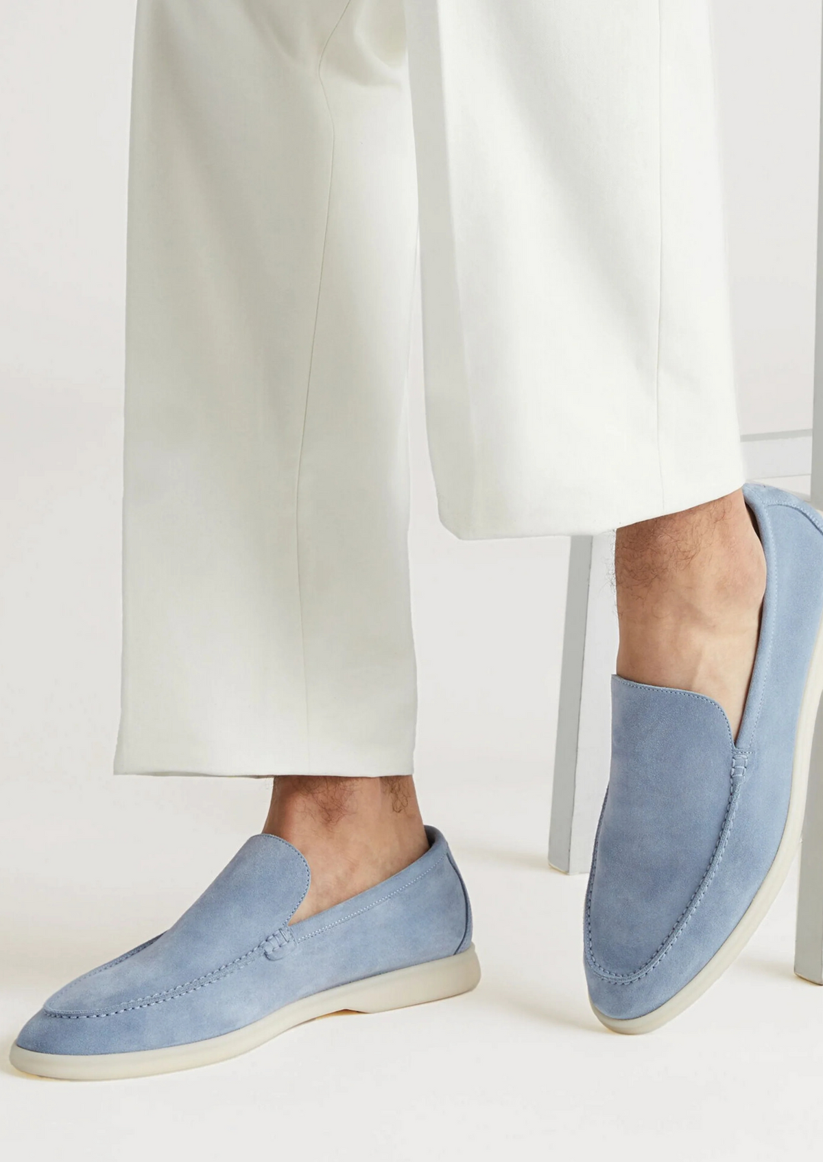 Marina Loafers - Baby Blue | Portovelli