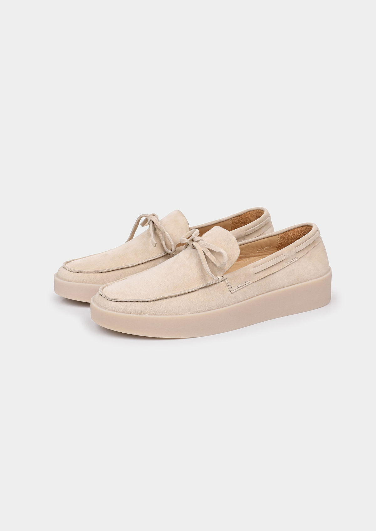 Ivory Boat Loafers | Portovelli