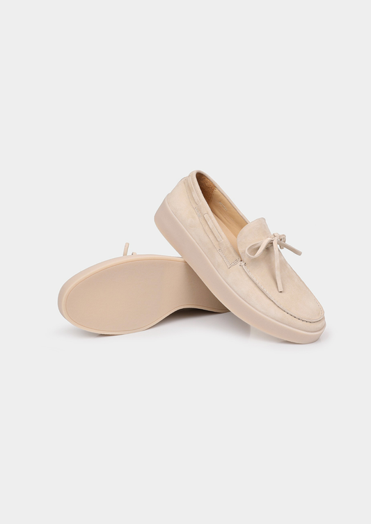 Ivory Boat Loafers | Portovelli