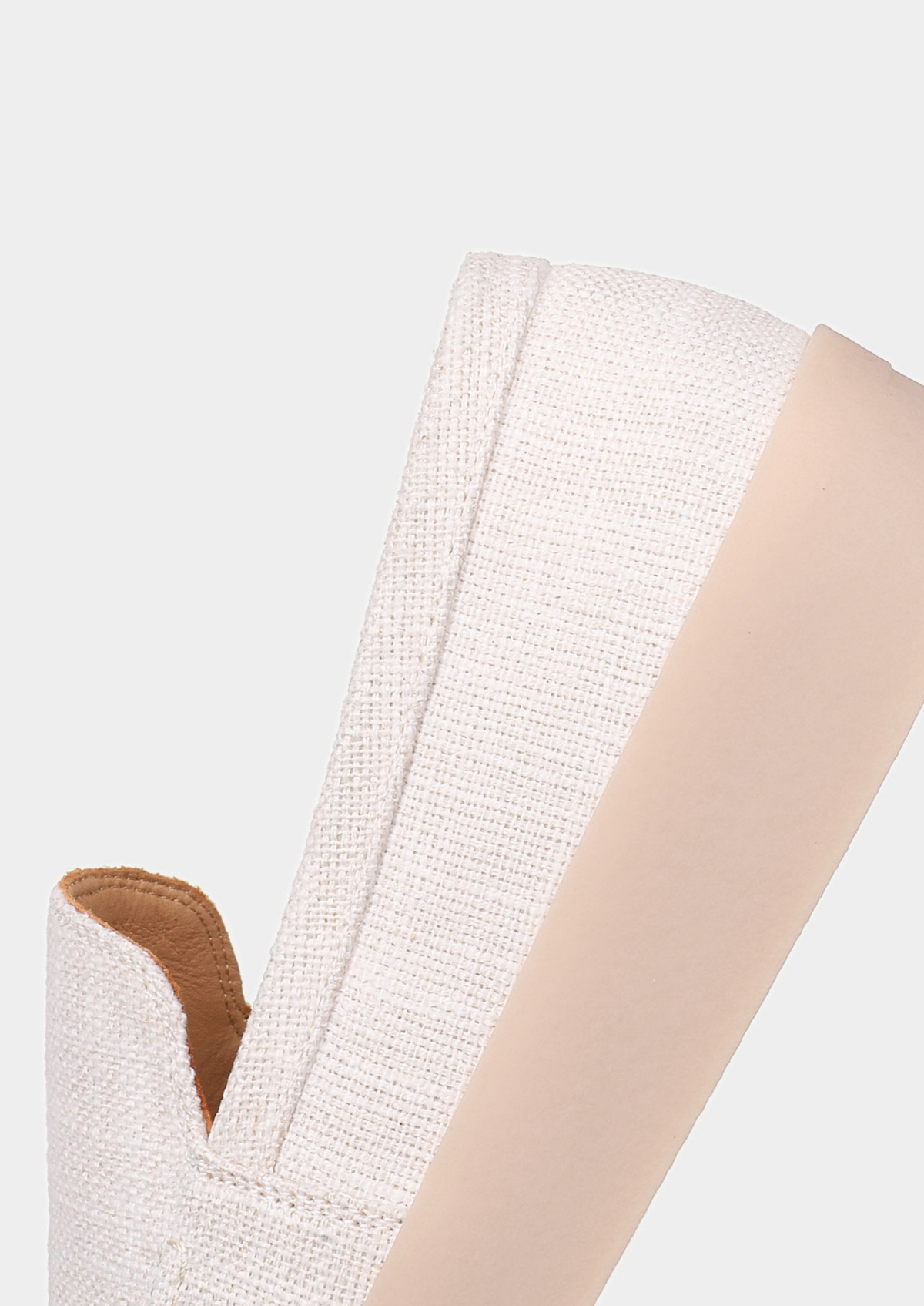 White Linen City Loafers | Portovelli