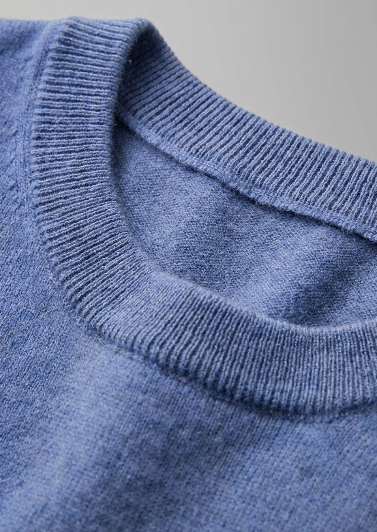 Premium Cashmere Classic Crewneck T-Shirt - Deep Atlantic | Portovelli