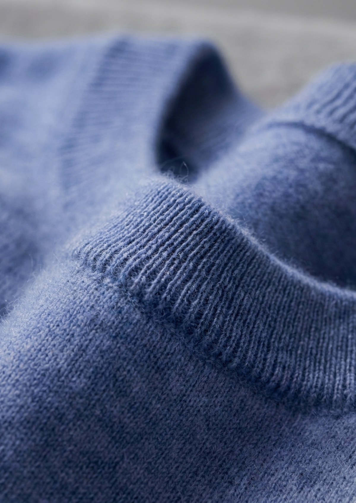 Premium Cashmere Classic Crewneck T-Shirt - Deep Atlantic | Portovelli