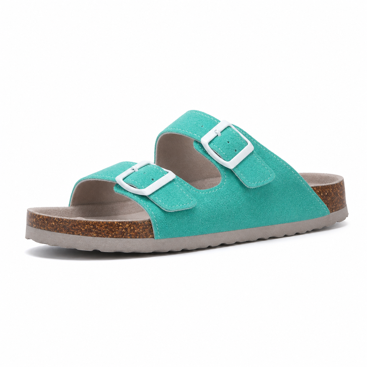 Maibulun Suede Arizona Sandals - Aqua | Portovelli