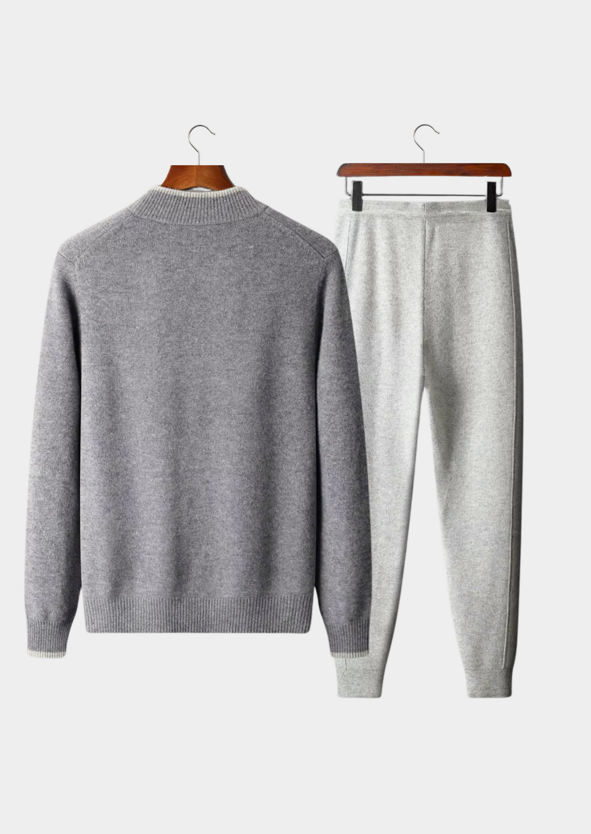 Pure Extra-Fine Merino Wool Two Tone Set | Portovelli