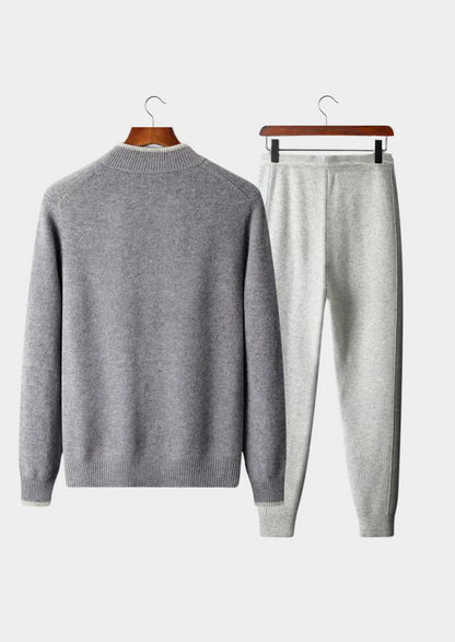 Pure Extra-Fine Merino Wool Two Tone Set | Portovelli