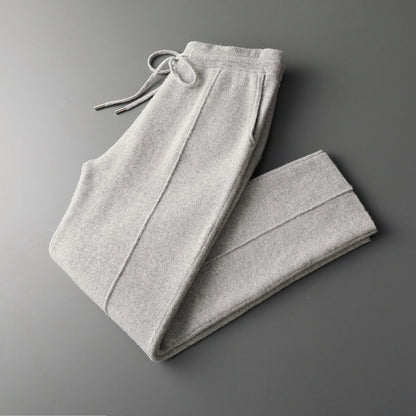 Pure Extra-Fine Merino Wool Leisure Trousers | Portovelli