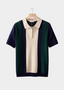 Navy Resort Zipper Polo
