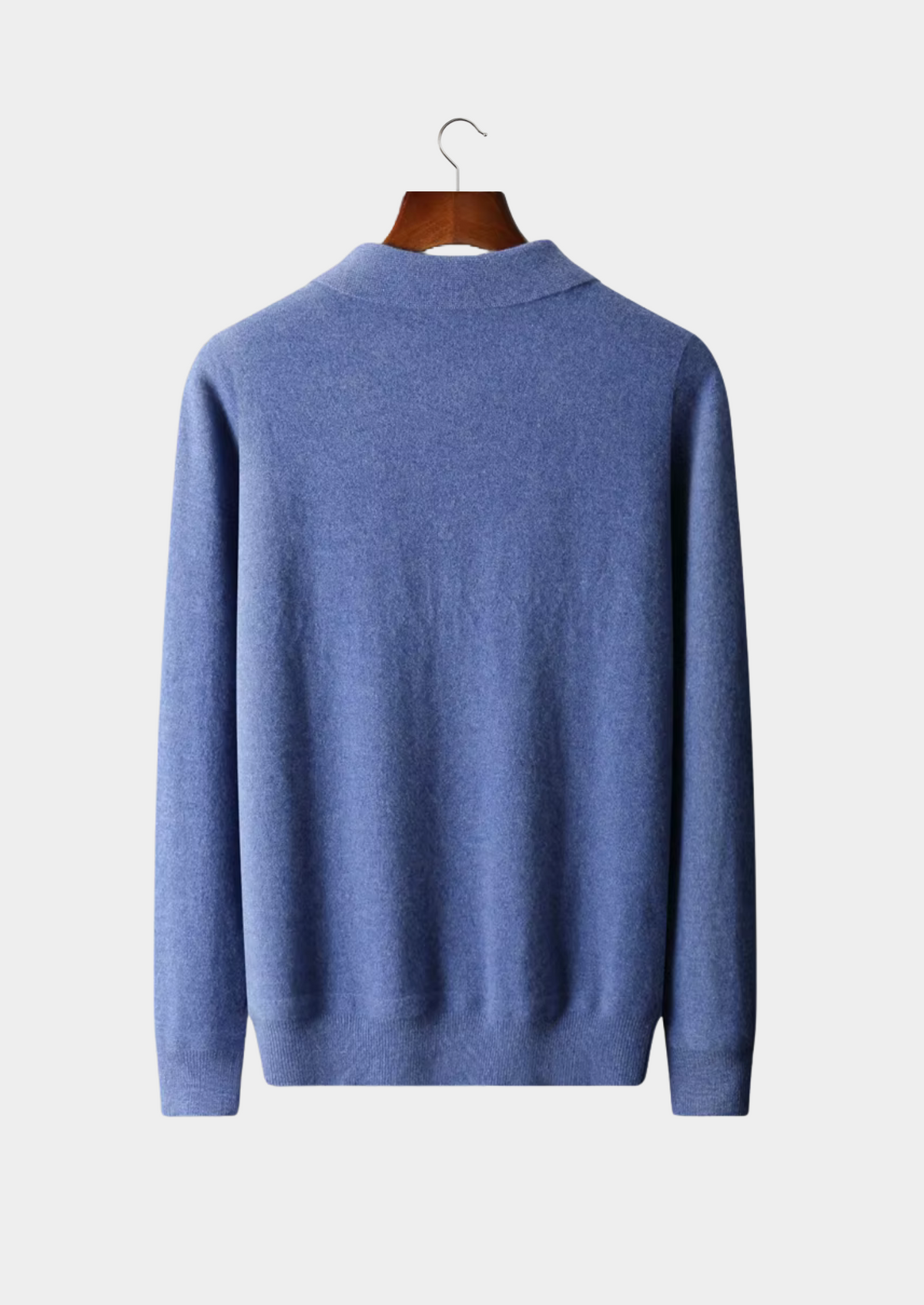 Pure Extra-Fine Merino Wool Half Zip Polo | Portovelli