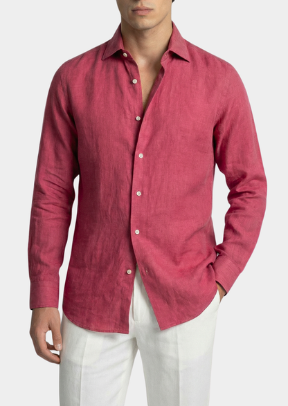 Portofino Coastal Shirt - Pink | Portovelli