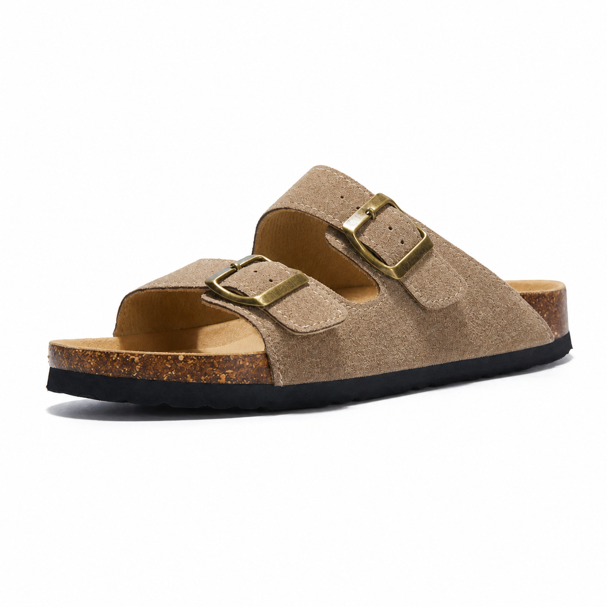 Maibulun Suede Arizona Sandals - Sand | Portovelli