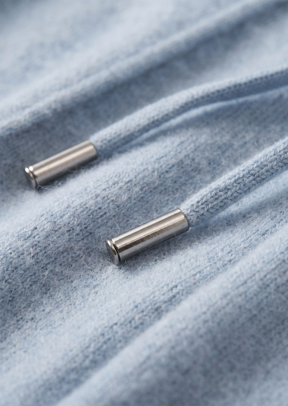 Pure Extra-Fine Merino Wool Light Blue Luzzo Set | Portovelli