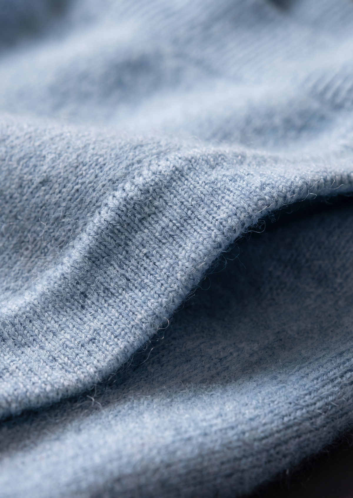 Pure Extra-Fine Merino Wool Light Blue Luzzo Set | Portovelli