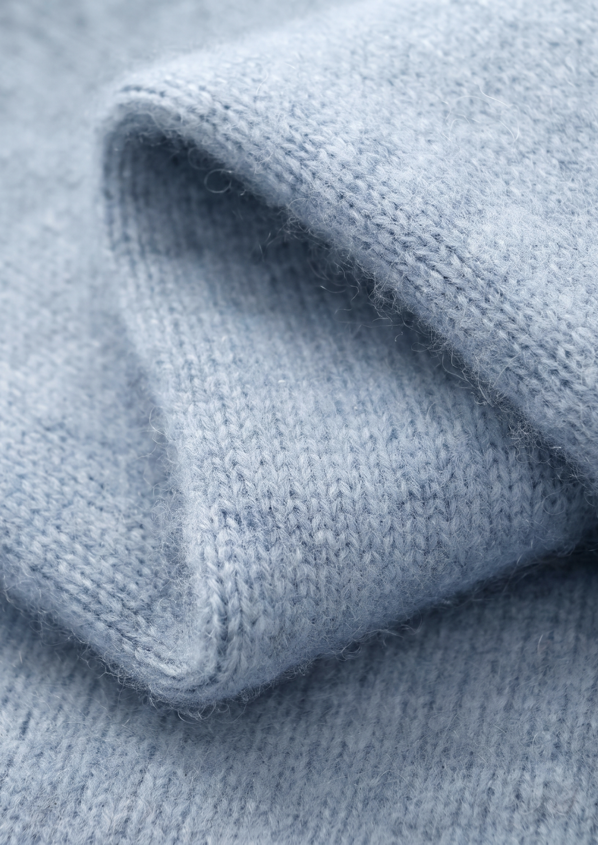 Pure Extra-Fine Merino Wool Light Blue Luzzo Set | Portovelli