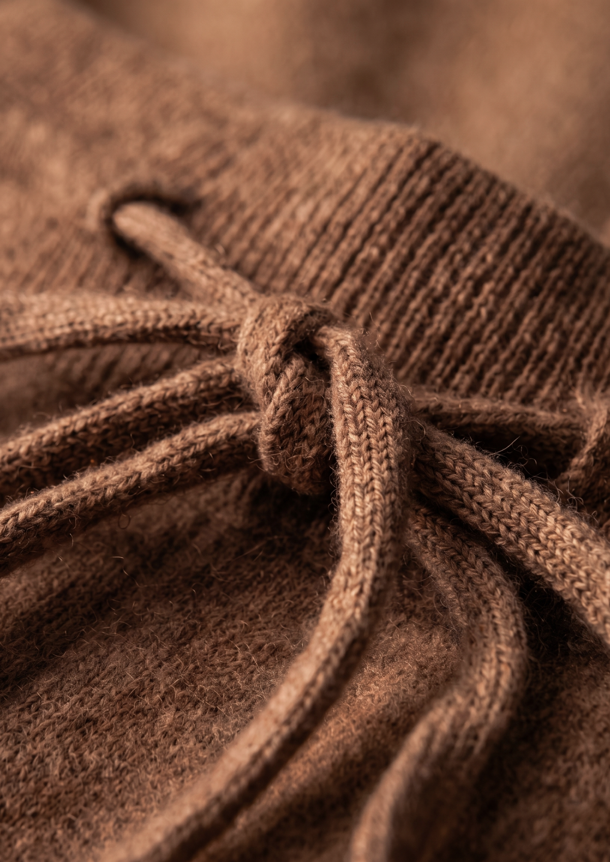 Pure Extra-Fine Merino Wool Caramel Luzzo Set | Portovelli