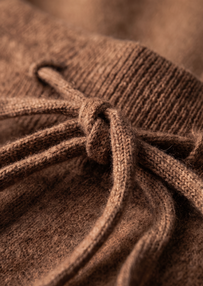 Pure Extra-Fine Merino Wool Caramel Luzzo Set | Portovelli