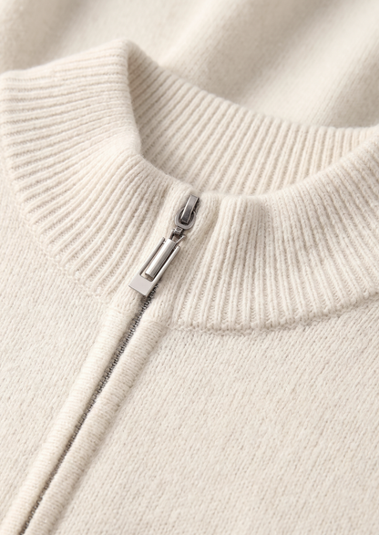 Pure Extra-Fine Merino Wool Cream White Luzzo Set | Portovelli