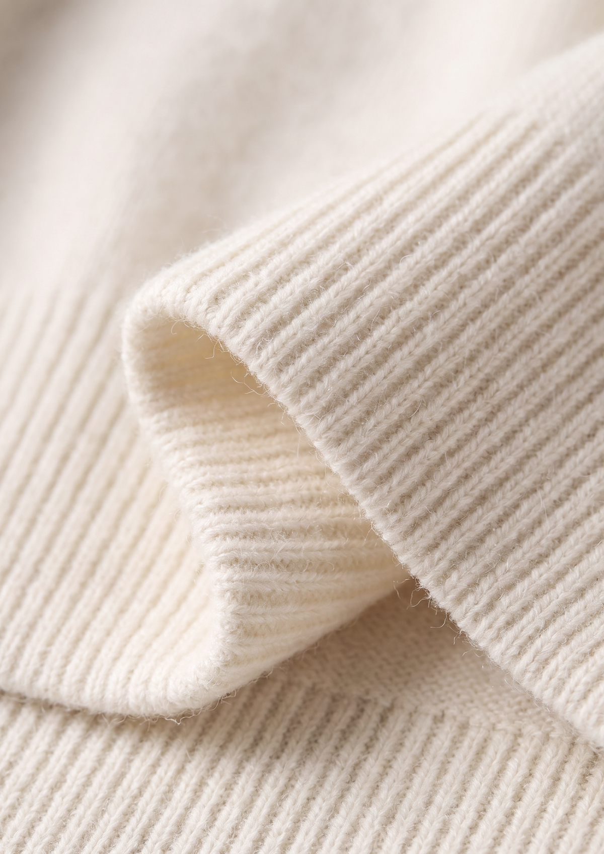 Pure Extra-Fine Merino Wool Cream White Luzzo Set | Portovelli