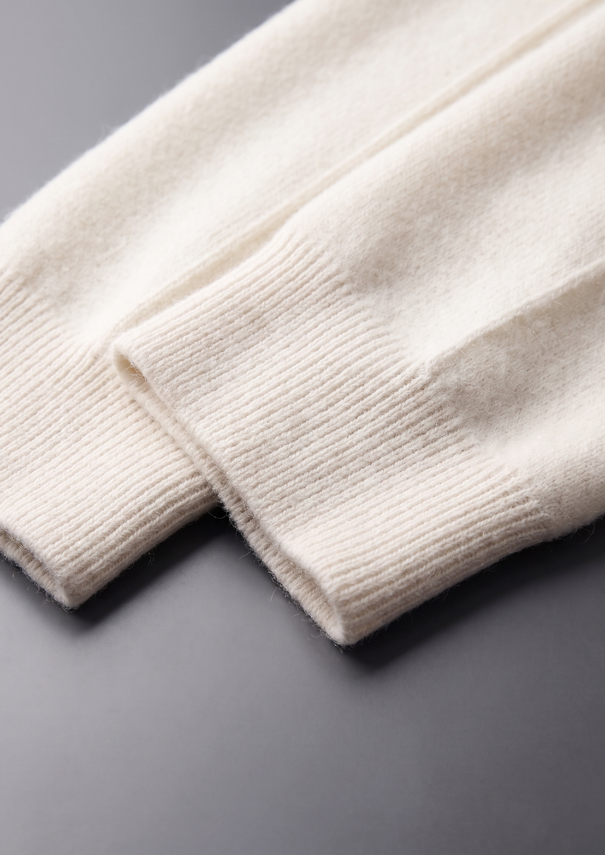 Pure Extra-Fine Merino Wool Cream White Luzzo Set | Portovelli