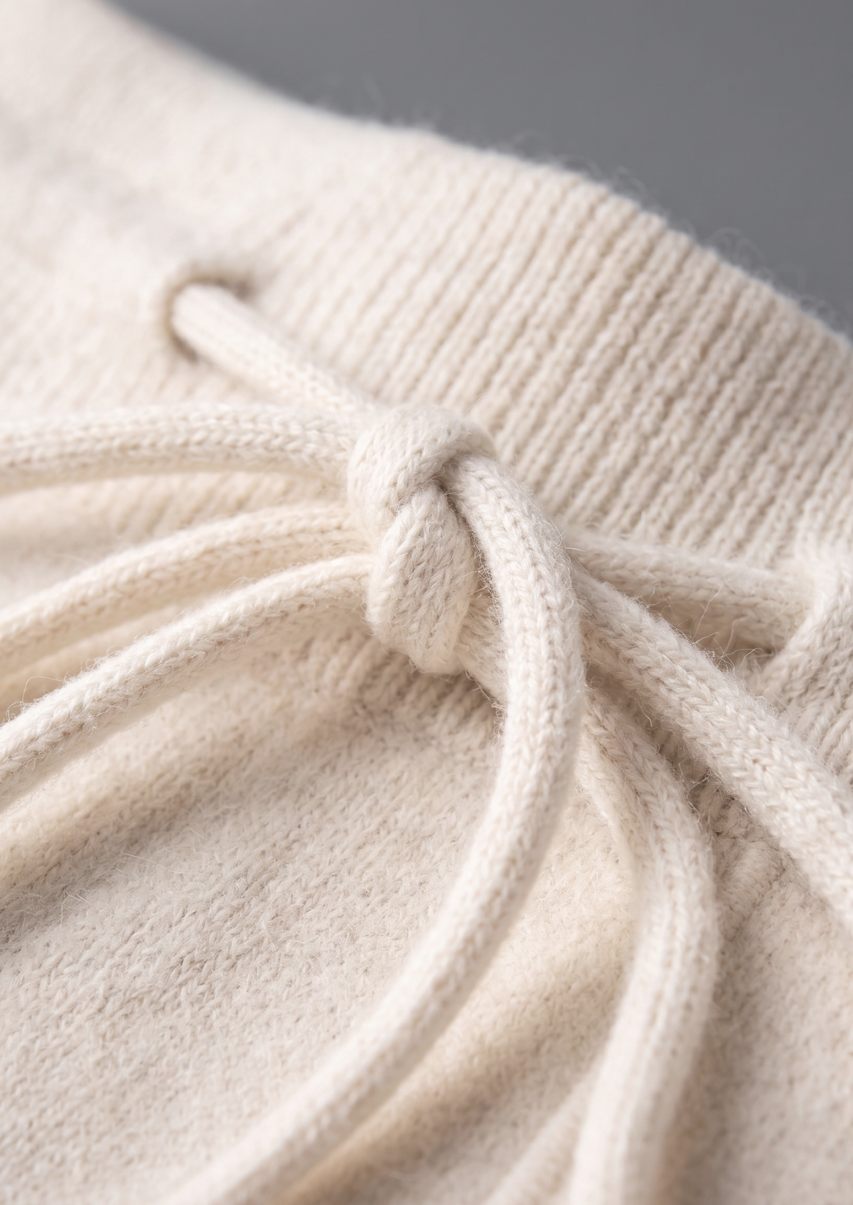 Pure Extra-Fine Merino Wool Cream White Luzzo Set | Portovelli