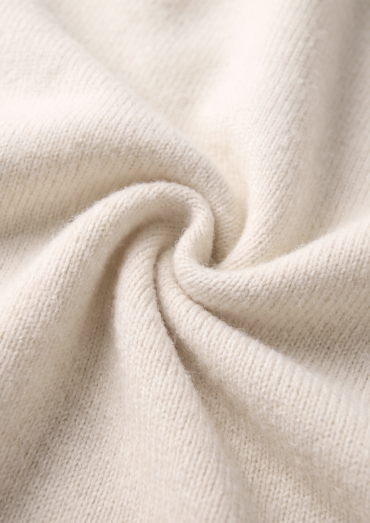 Pure Extra-Fine Merino Wool Cream White Luzzo Set | Portovelli