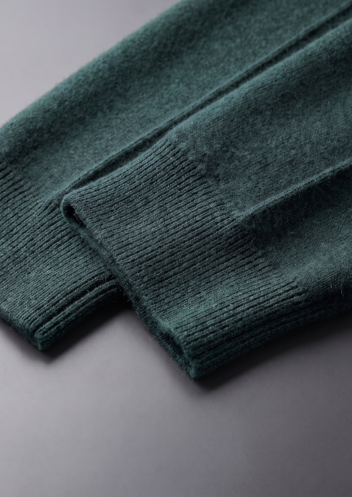 Pure Extra-Fine Merino Wool Sea Green Luzzo Set | Portovelli