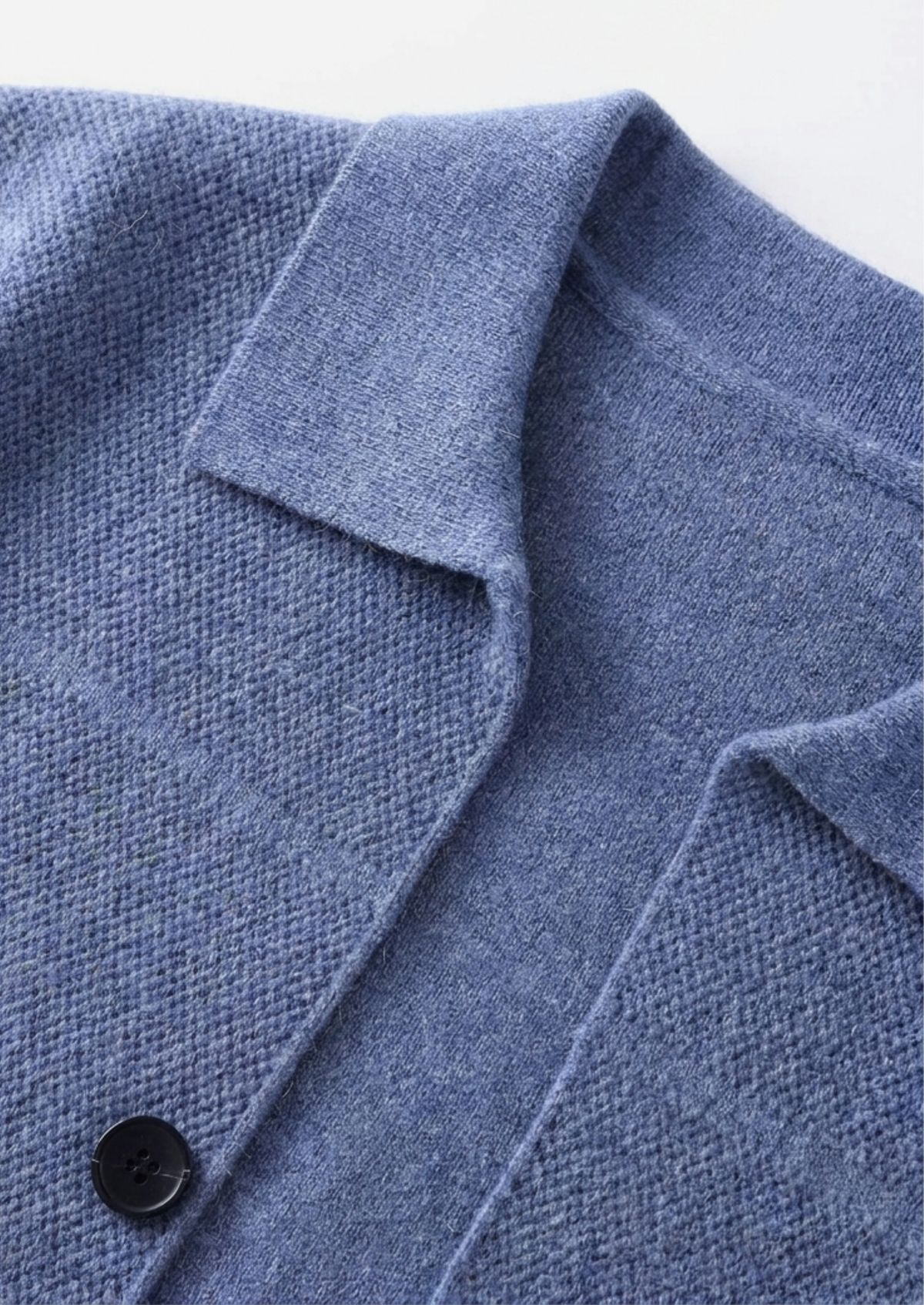 Pure Extra-Fine Merino Wool Button Overshirt | Portovelli